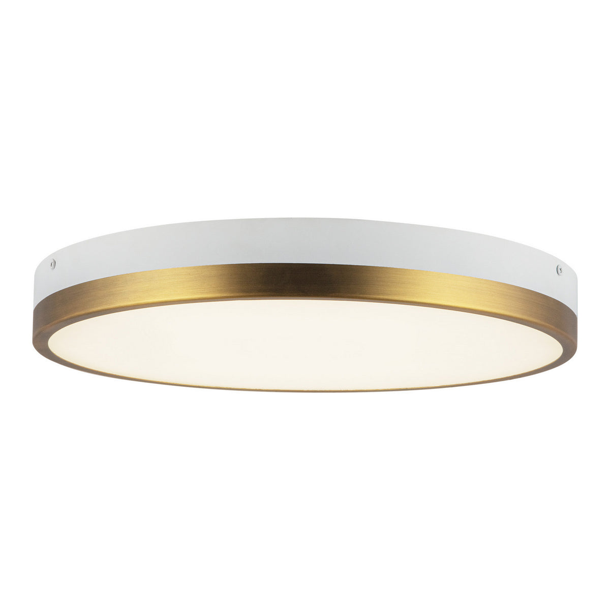 Alora - FM554215AGWH-5CCT - LED Flush Mount - Adelaide - Aged Gold/White