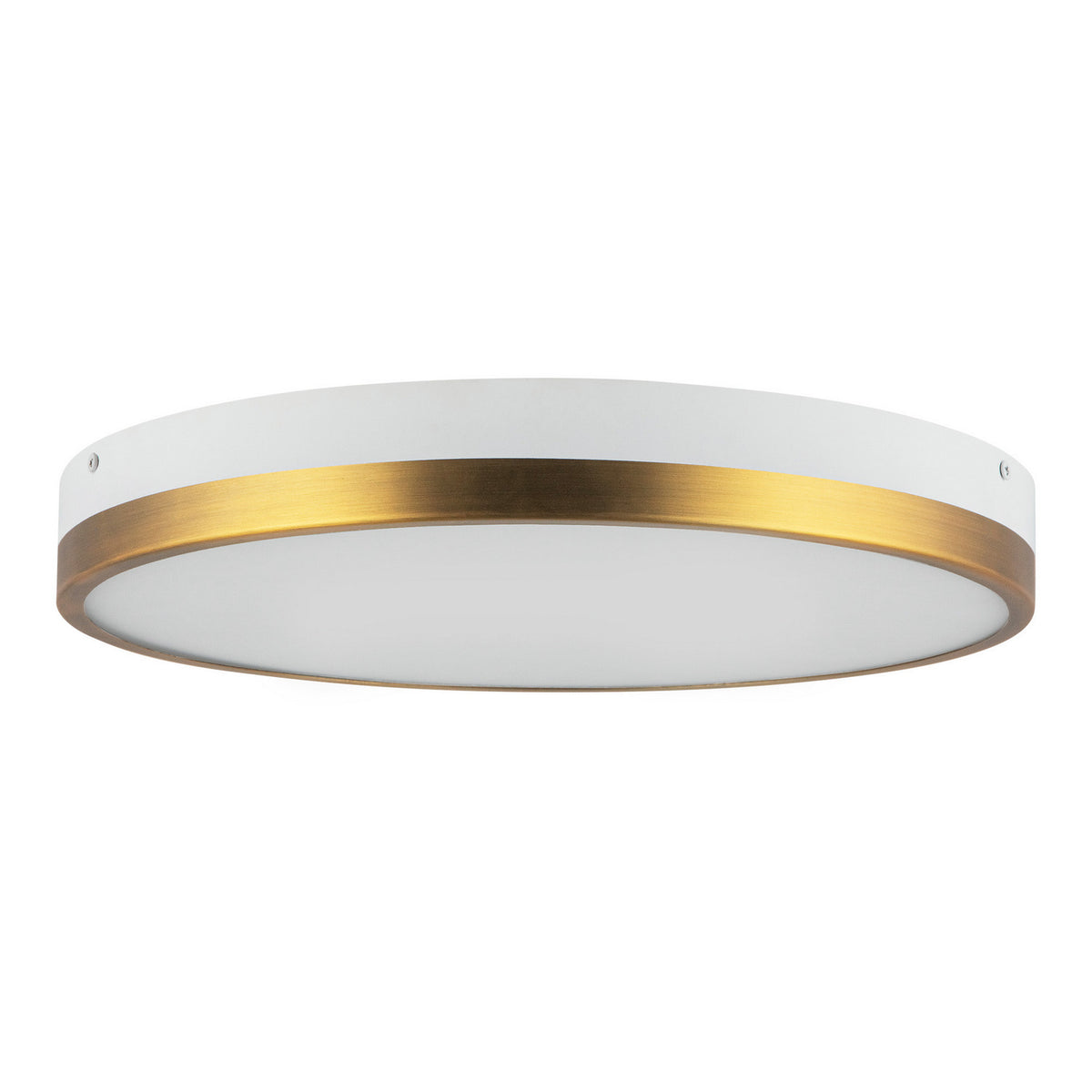 Alora - FM554215AGWH-5CCT - LED Flush Mount - Adelaide - Aged Gold/White
