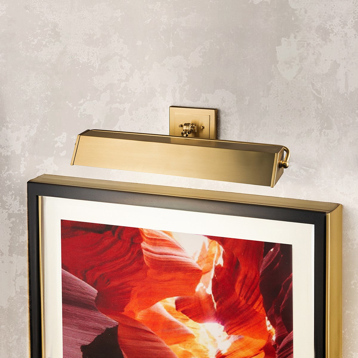 Lucas + McKearn - CADE-PLL-BB - Four Light Picture Light - Cade - Brushed Brass