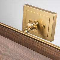 Lucas + McKearn - CADE-PLL-WF - Four Light Picture Light - Cade - Wood With Brush Brass