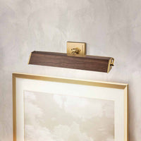 Lucas + McKearn - CADE-PLL-WF - Four Light Picture Light - Cade - Wood With Brush Brass