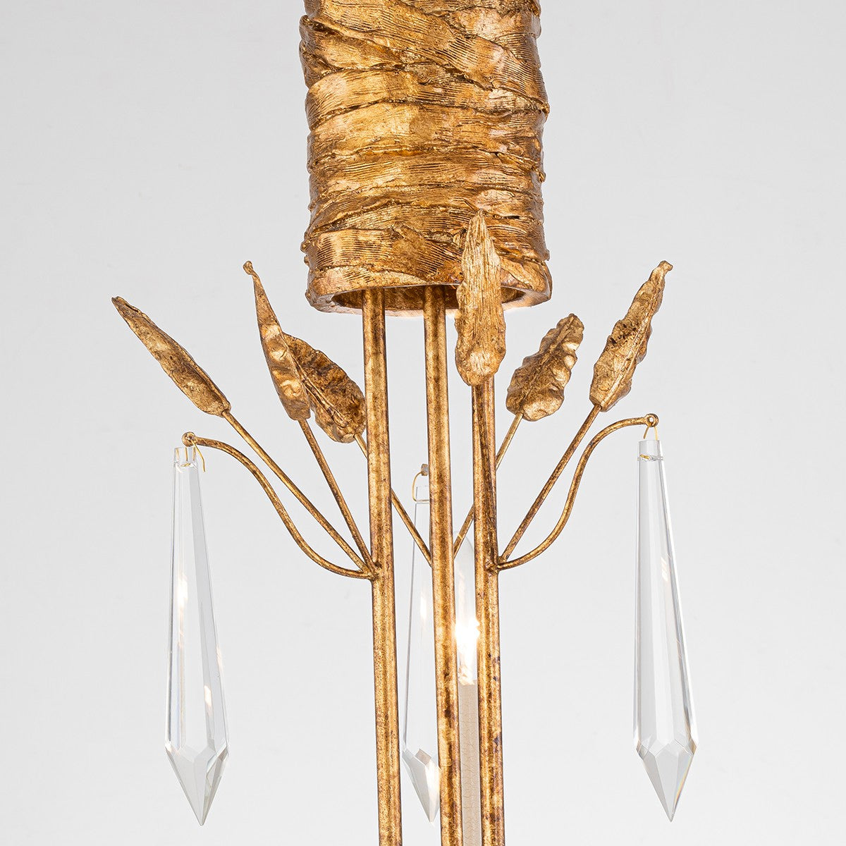 Lucas + McKearn - CH7407G-3 - Three Light Chandelier - Palm D'Or - Gold