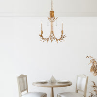Lucas + McKearn - CH7407G-3 - Three Light Chandelier - Palm D'Or - Gold