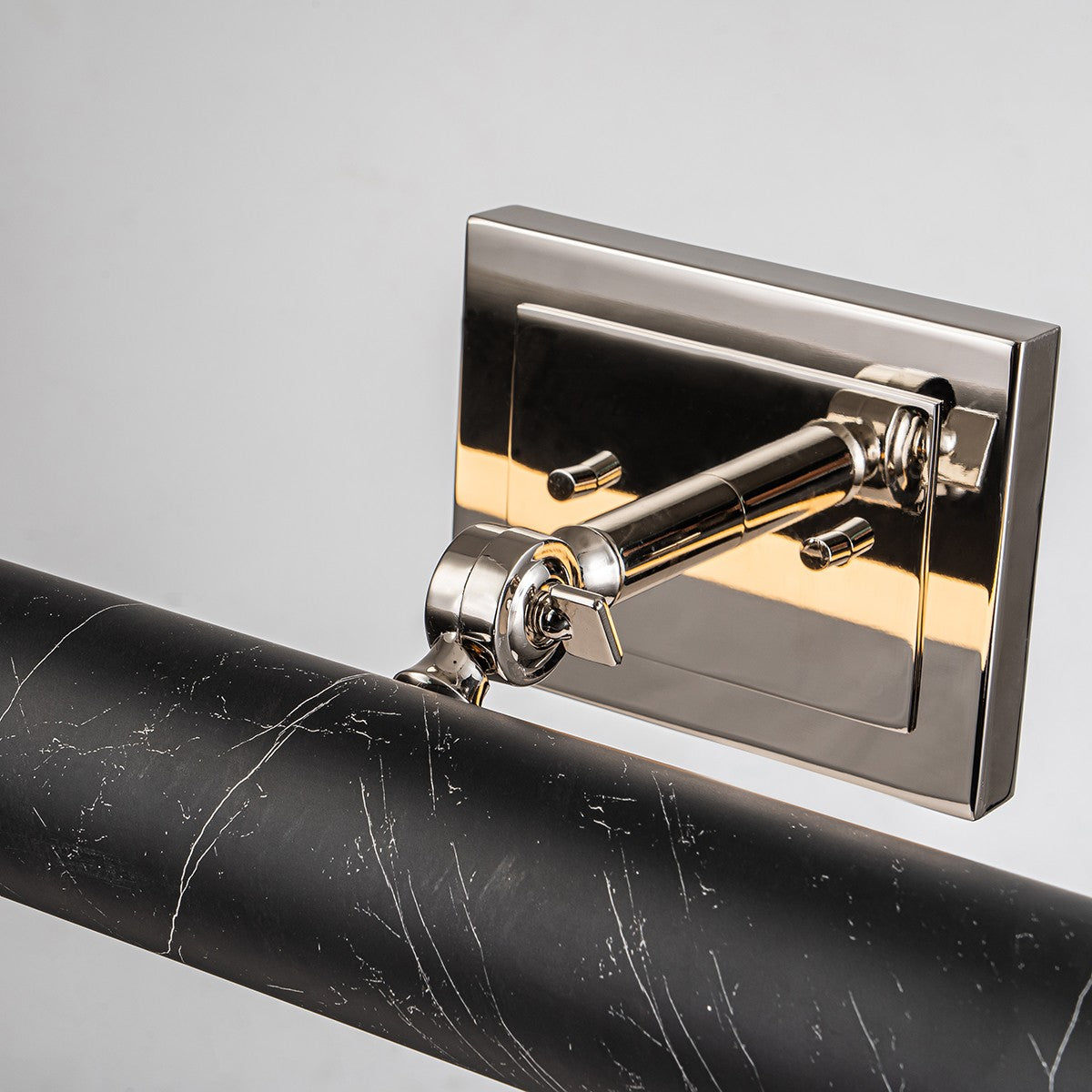 Lucas + McKearn - COATES-PLL-BM - LED Picture Light - Coates - Black Marble With Polished Nickel Accent