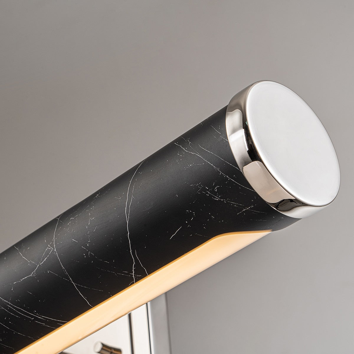 Lucas + McKearn - COATES-PLL-BM - LED Picture Light - Coates - Black Marble With Polished Nickel Accent
