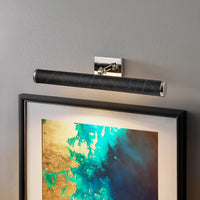 Lucas + McKearn - COATES-PLL-BM - LED Picture Light - Coates - Black Marble With Polished Nickel Accent