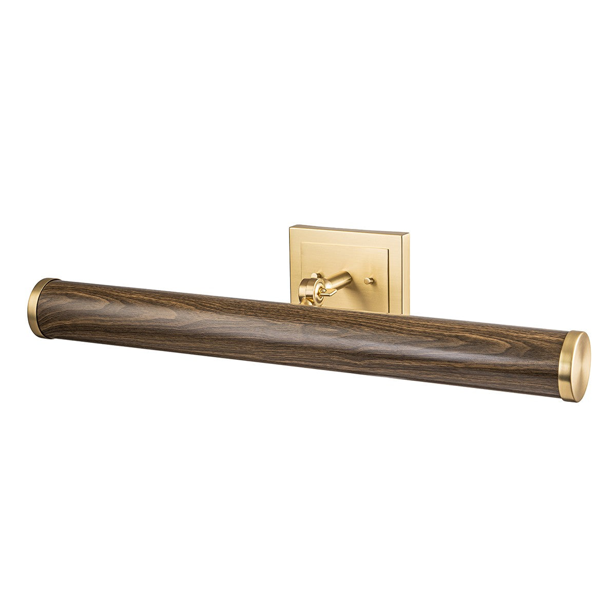 Lucas + McKearn - COATES-PLL-DWF - LED Picture Light - Coates - Dark Wood with Brushed Brass