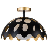 Lucas + McKearn - PD7376B-15 - One Light Pendant - Pebbles - Black