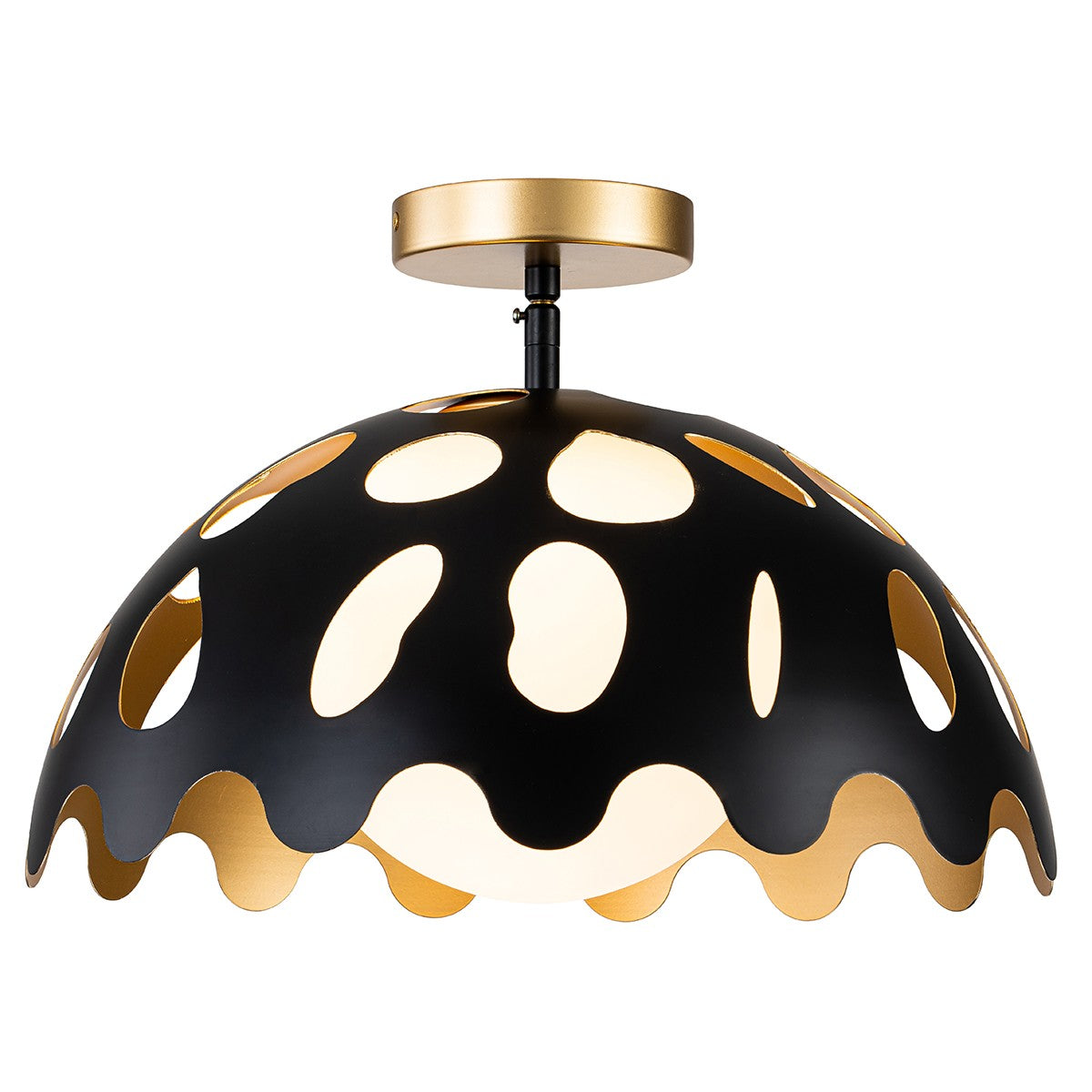 Lucas + McKearn - PD7376B-15 - One Light Pendant - Pebbles - Black