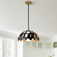 Lucas + McKearn - PD7376B-15 - One Light Pendant - Pebbles - Black