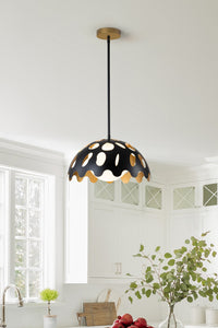 Lucas + McKearn - PD7376B-15 - One Light Pendant - Pebbles - Black