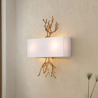 Lucas + McKearn - SC7390G-2 - Two Light Wall Sconce - Coral - Gold