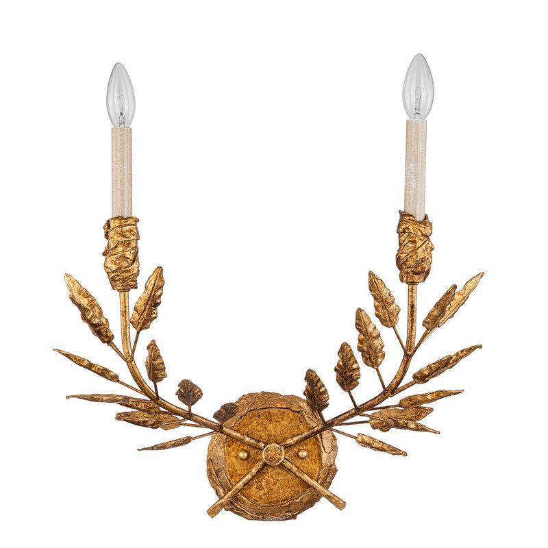 Lucas + McKearn - SC7407G-2 - Two Light Wall Sconce - Palm d'Or - Gold