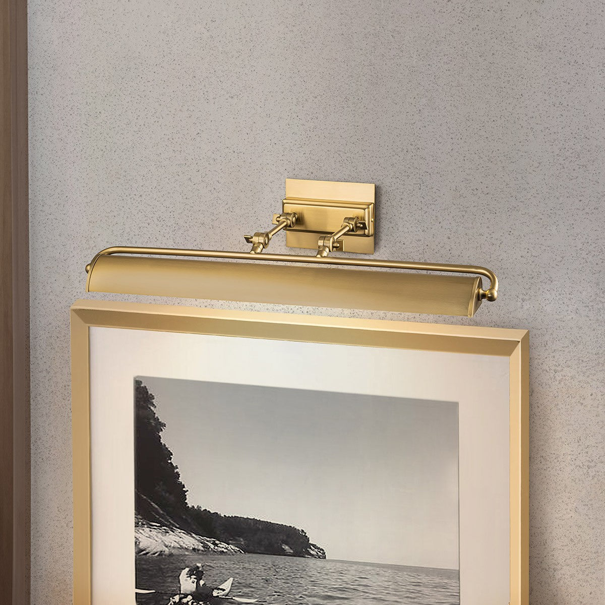 Lucas + McKearn - WINCHFIELD-PLL-AB - Four Light Picture Light - Winchfield - Aged Brass