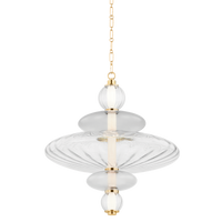 Hudson Valley - 2625-AGB - LED Pendant - Williams - Aged Brass