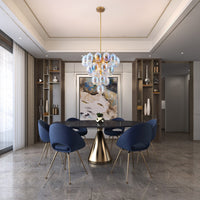 Artcraft - AC11999LU - Nine Light Chandelier - Globo - Brass
