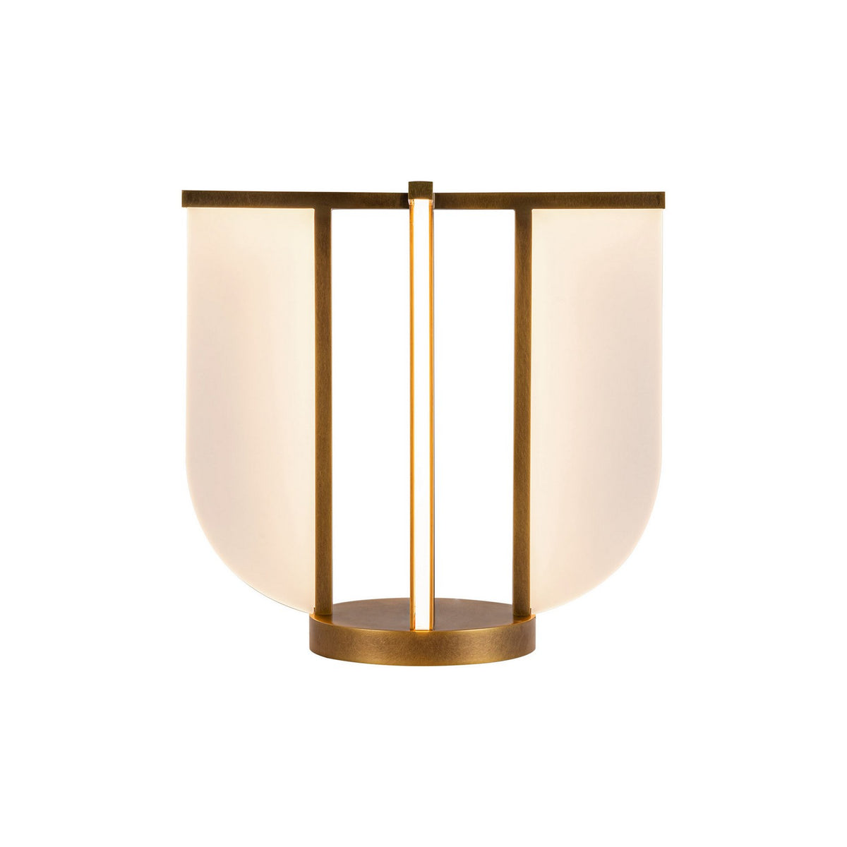 Alora - TL336815VB - LED Table Lamp - Anders - Vintage Brass