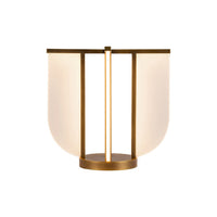Alora - TL336815VB - LED Table Lamp - Anders - Vintage Brass