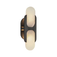 Alora - WV357214UBAR - Two Light Wall Vanity - Odin - Urban Bronze/Alabaster