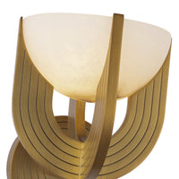 Alora - WV362106VBAR-UNV - LED Wall Vanity - Colette - Vintage Brass/Alabaster