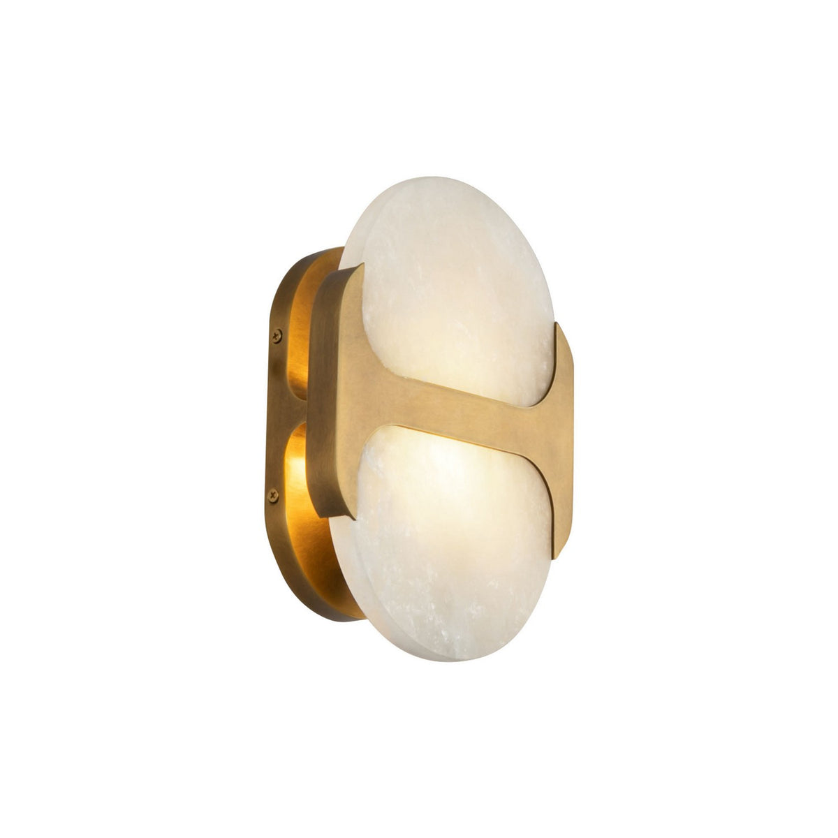 Alora - WV357109VBAR - One Light Wall Vanity - Odin - Vintage Brass/Alabaster