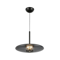 Kuzco Lighting - PD37018-BK/SM-3WCCT-UNV - LED Pendant - Kyoto - Black/Smoked Glass