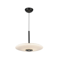 Kuzco Lighting - PD37018-BK/GO-3WCCT-UNV - LED Pendant - Kyoto - Black/Glossy Opal Glass