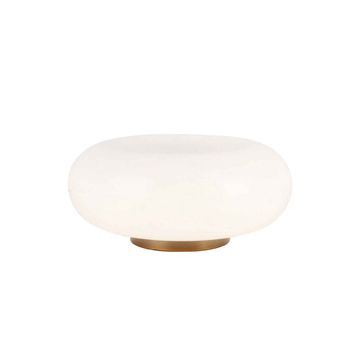 Kuzco Lighting - TL12409-VB/OP - LED Table Lamp - Nimbus - Vintage Brass/Opal Glass