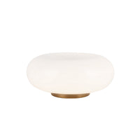 Kuzco Lighting - TL12409-VB/OP - LED Table Lamp - Nimbus - Vintage Brass/Opal Glass