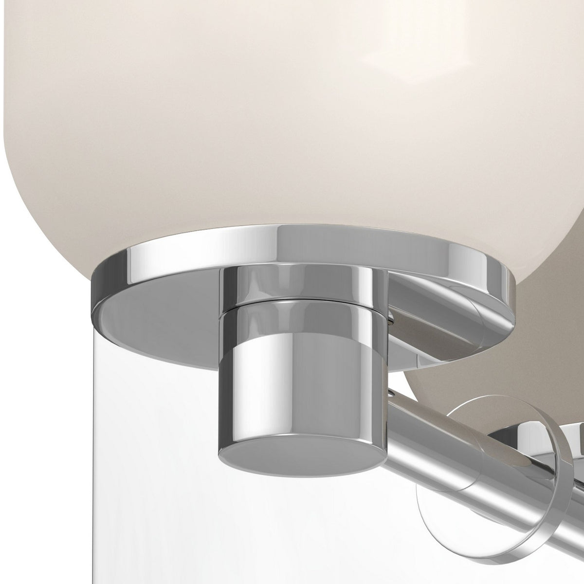 Kuzco Lighting - WS57704-CH/GO - One Light Wall Sconce - Nola - Chrome/Glossy Opal Glass