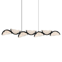 CWI Lighting - 1715P54-7-101 - LED Chandelier - Moon - Black