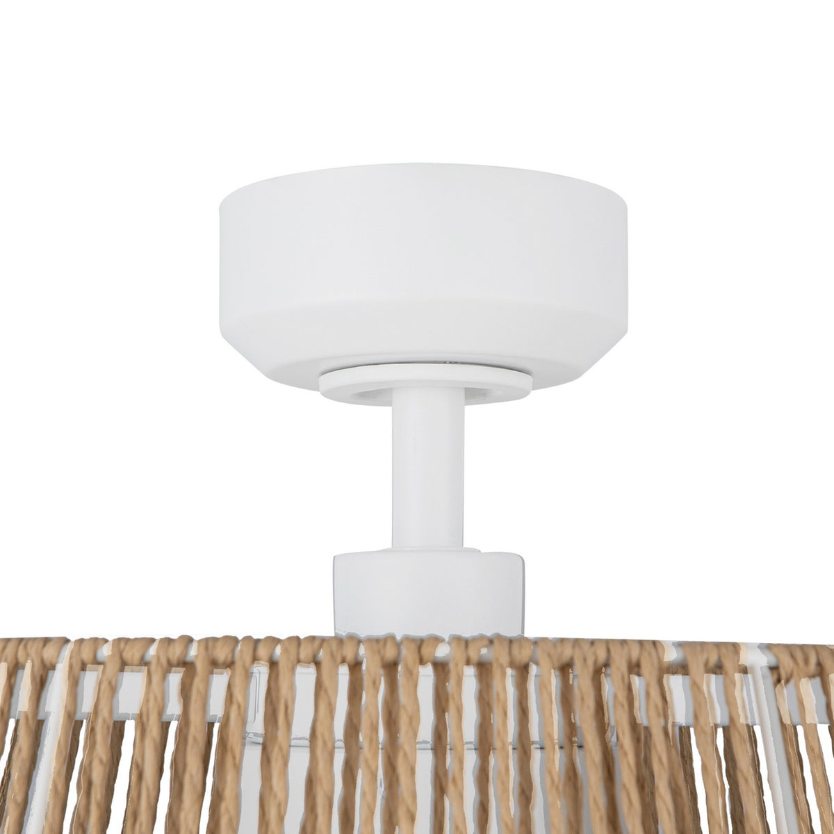 Kuzco Lighting - CF41424-WH/BR-5CCT - 24"Ceiling Fan - Isla - White/Braided Rope