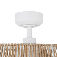 Kuzco Lighting - CF41424-WH/BR-5CCT - 24"Ceiling Fan - Isla - White/Braided Rope