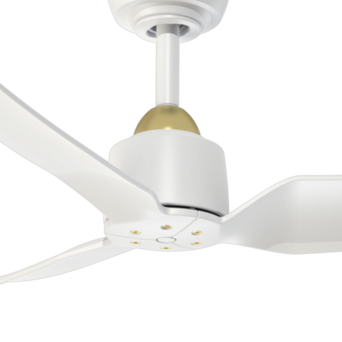 Kuzco Lighting - CF92942-BG/WH - 42"Ceiling Fan - Hugo - Brushed Gold/Matte White