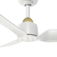 Kuzco Lighting - CF92942-BG/WH - 42"Ceiling Fan - Hugo - Brushed Gold/Matte White