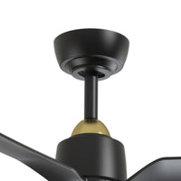 Kuzco Lighting - CF92952-BG/MB - 52"Ceiling Fan - Hugo - Brushed Gold/Matte Black