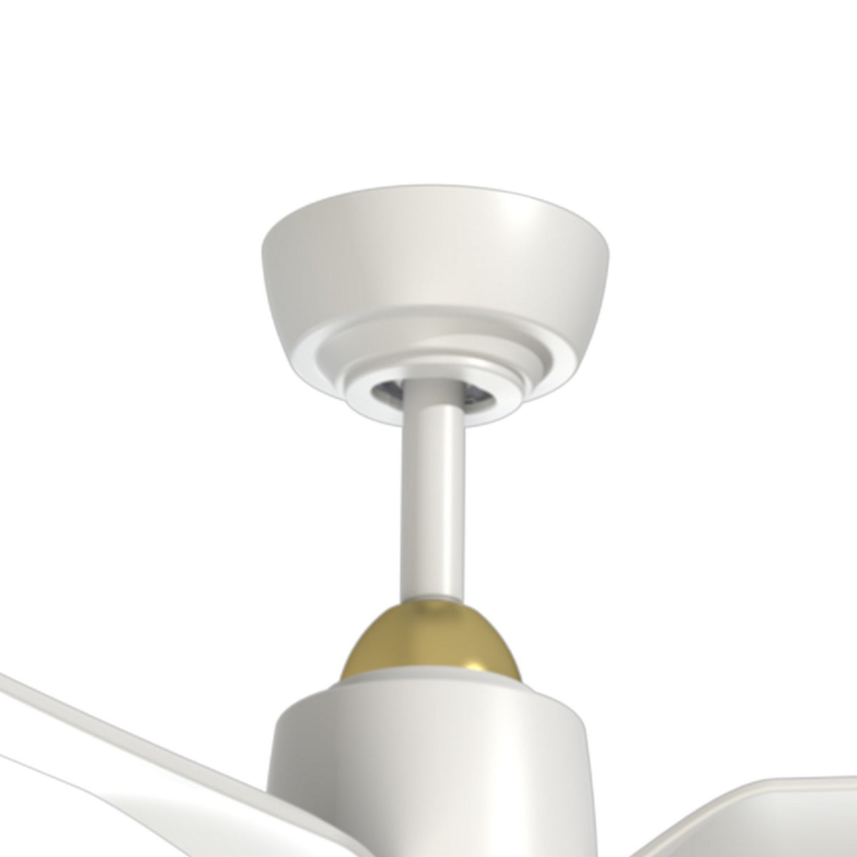 Kuzco Lighting - CF92952-BG/WH - 52"Ceiling Fan - Hugo - Brushed Gold/Matte White