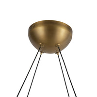 Kuzco Lighting - CH13922-VBCR-UNV - LED Chandelier - Taurus - Vintage Brass/Clear Ribbed Glass