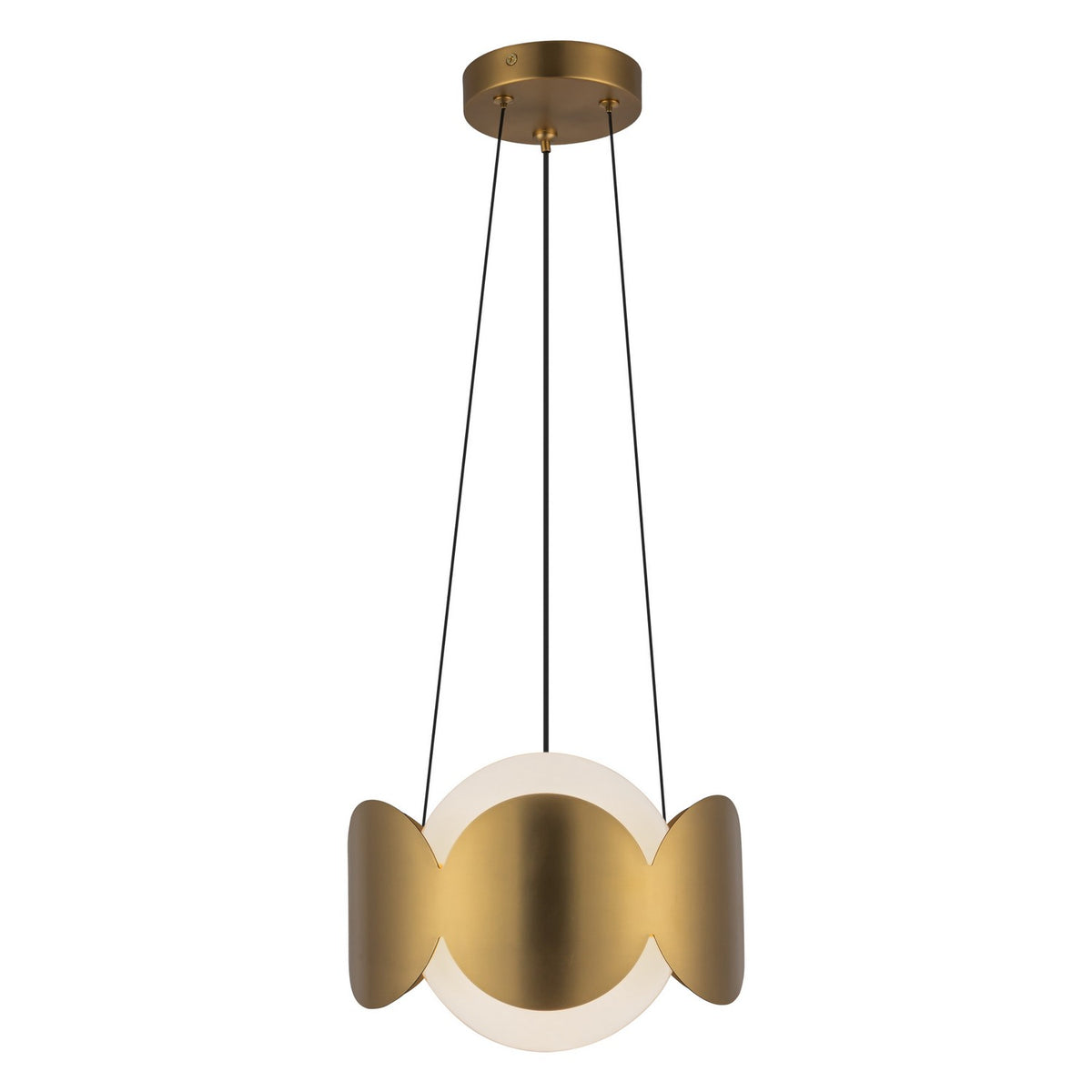 Kuzco Lighting - CH59810-BG/OP - One Light Chandelier - Ciel - Brushed Gold/Opal Glass