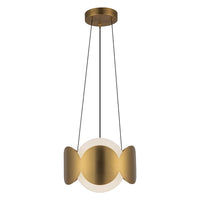 Kuzco Lighting - CH59810-BG/OP - One Light Chandelier - Ciel - Brushed Gold/Opal Glass