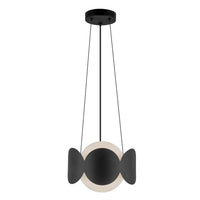 Kuzco Lighting - CH59810-BK/OP - One Light Chandelier - Ciel - Black/Opal Glass