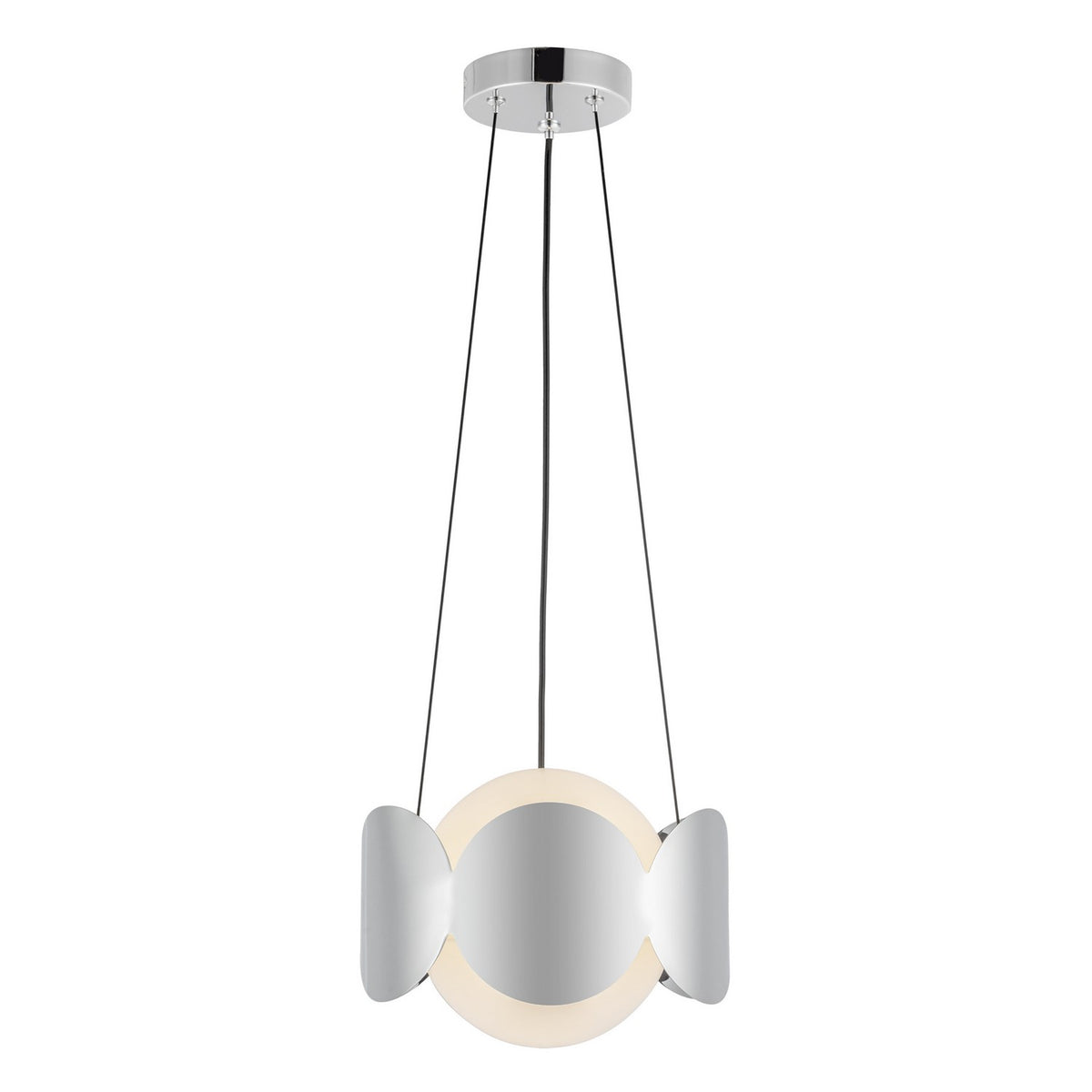 Kuzco Lighting - CH59810-CH/OP - One Light Chandelier - Ciel - Chrome/Opal Glass