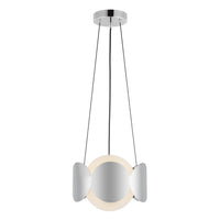 Kuzco Lighting - CH59810-CH/OP - One Light Chandelier - Ciel - Chrome/Opal Glass
