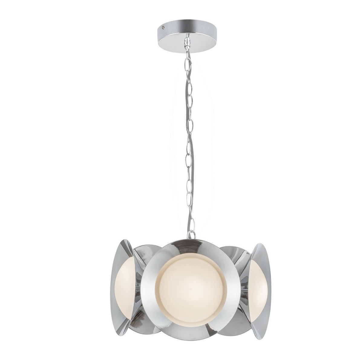 Kuzco Lighting - CH77916-CH/OP-UNV - LED Chandelier - Cleo - Chrome/Opal Glass