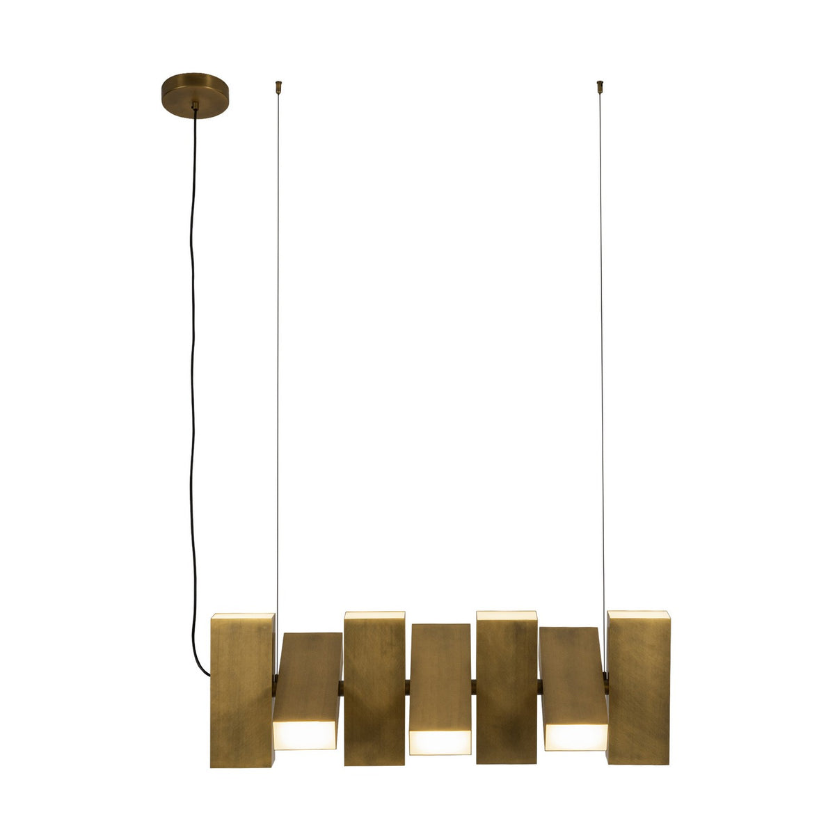 Kuzco Lighting - LP17435-VB-UNV - LED Linear Pendant - Domino - Vintage Brass