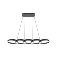 Kuzco Lighting - LP90838-BK-UNV - LED Linear Pendant - Maestro - Black