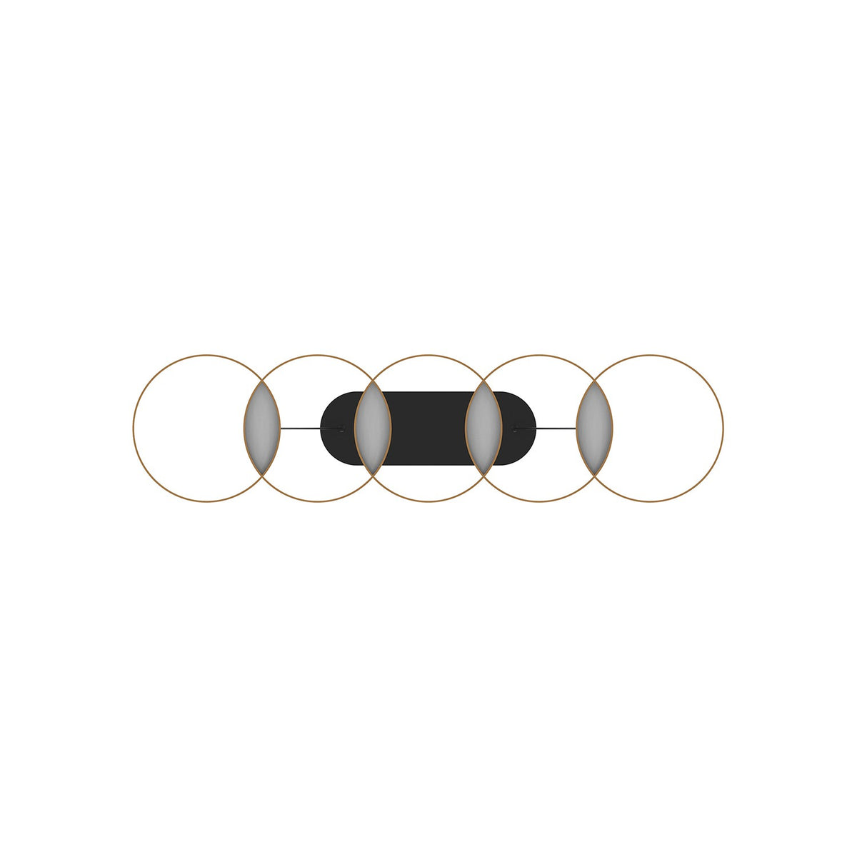 Kuzco Lighting - LP90838-BK/GD-UNV - LED Linear Pendant - Maestro - Black/Gold