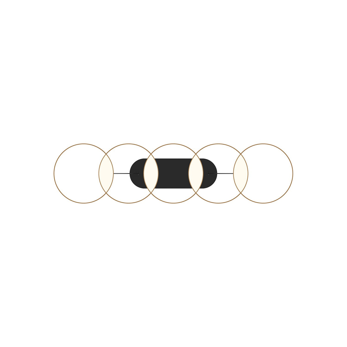 Kuzco Lighting - LP90838-BK/GD-UNV - LED Linear Pendant - Maestro - Black/Gold