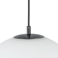 Kuzco Lighting - PD34216-BK/OP - One Light Pendant - Marco - Black/Opal Glass