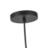 Kuzco Lighting - PD34612-BK/OP - One Light Pendant - Marco - Black/Opal Glass